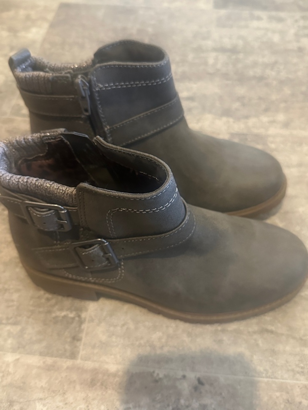 George Gray Kids Ankle Boots with Buckle Detail